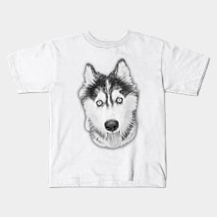 Cute Dog Sketch Art Design Kids T-Shirt